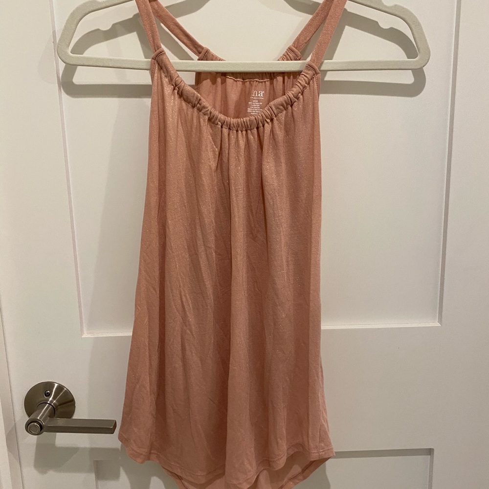 Women’s tank blush/nude color wit a hint of gold